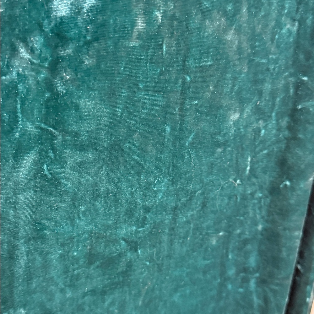 Cynthia Steffe Green Teal Eucalyptus Velvet Halter high Neck Dress - US 6 - Picture 4 of 5